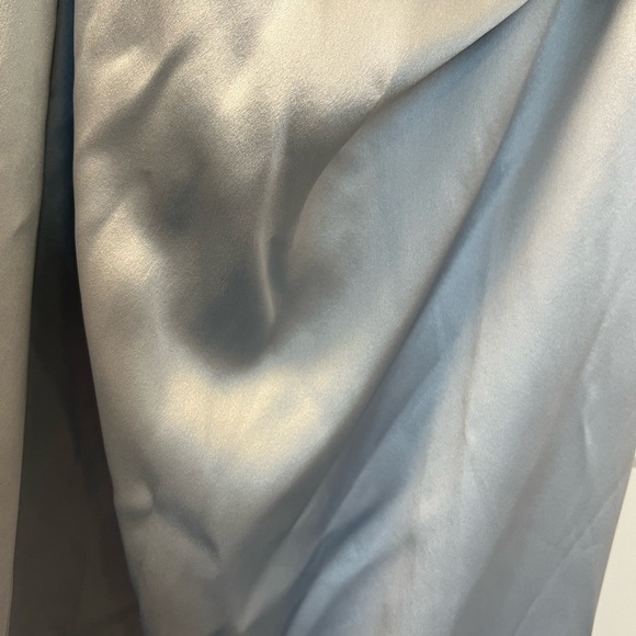 Silk J. Crew Collection slip skirt Cinderella blue size 2 - Picture 5 of 7